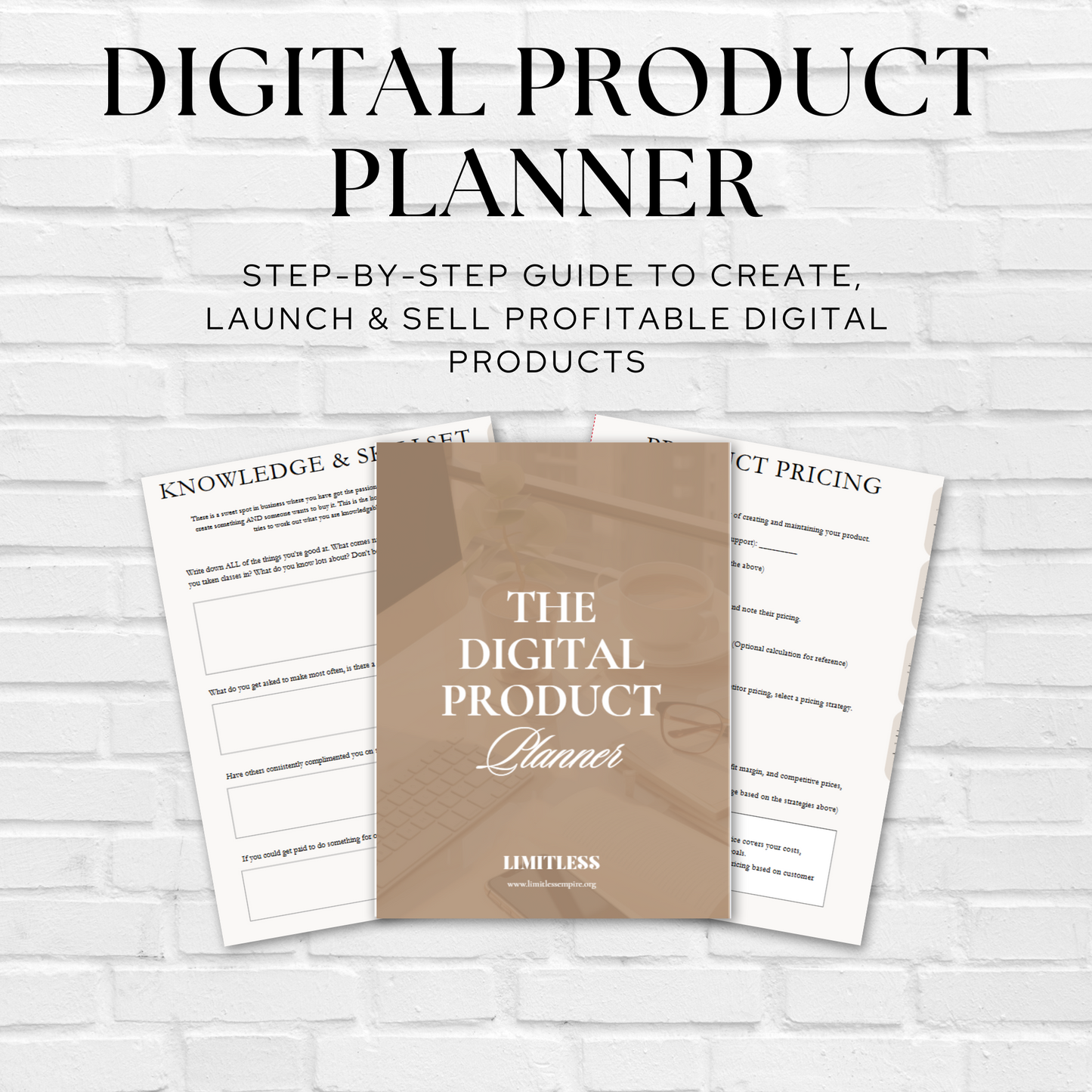 Digital Product Planner: Step-by-Step Guide to Create, Launch & Sell Profitable Digital Products