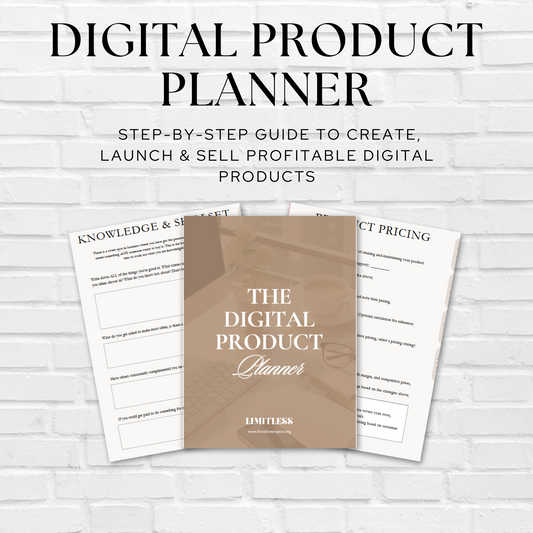 Digital Product Planner: Step-by-Step Guide to Create, Launch & Sell Profitable Digital Products