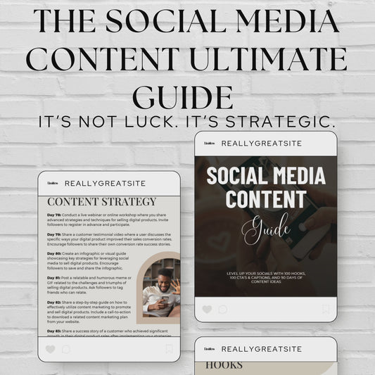 Social Media Content Guide E-Book